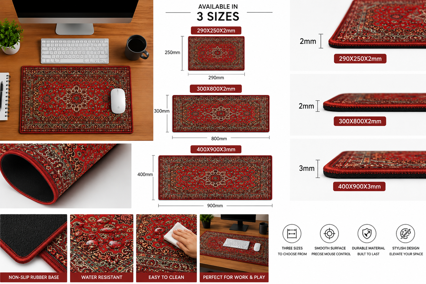 Royal Persian Rug Desk Mat
